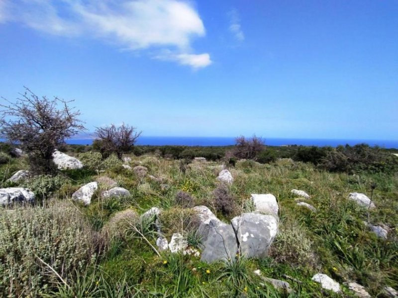 Kokkino Chorio Unglaublicher Meerblick von seltener Stelle neben einem Berg auf Kreta Grundstück kaufen